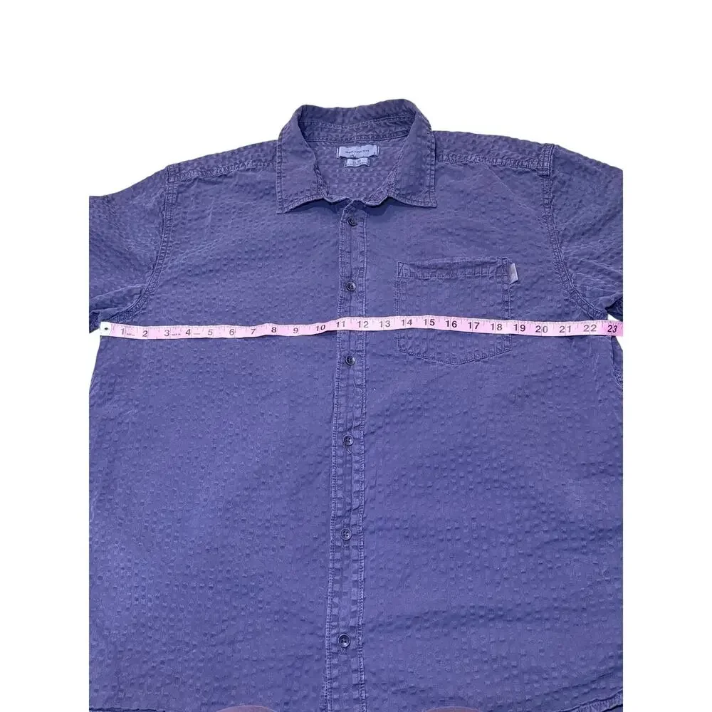 Urban Outfitters Purple Textured Button Up Shirt‎ XL Casual Camp Collar